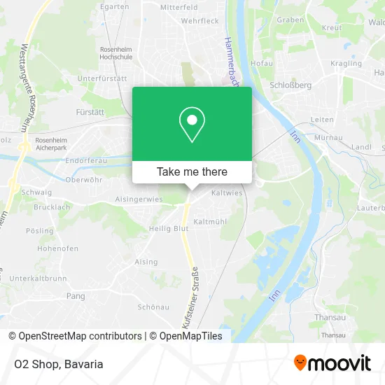 O2 Shop map