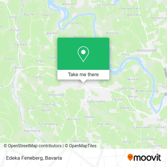 Edeka Feneberg map