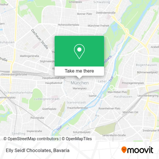 Elly Seidl Chocolates map
