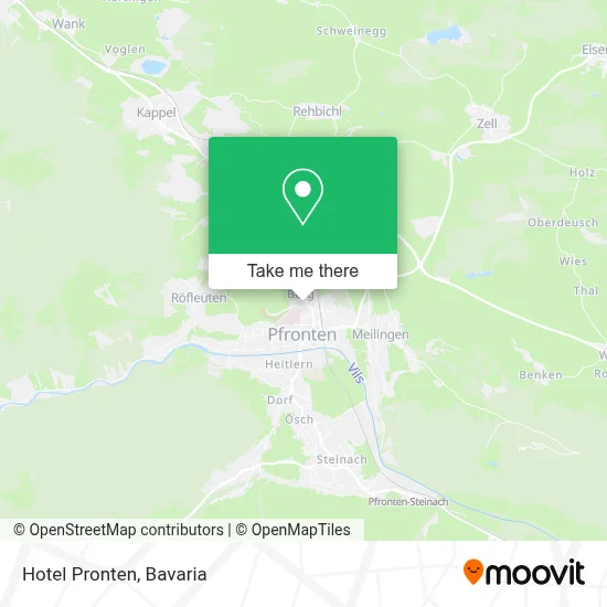 Hotel Pronten map