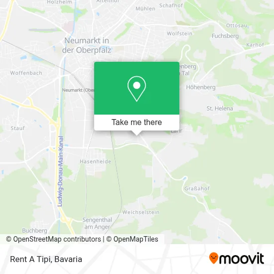 Rent A Tipi map