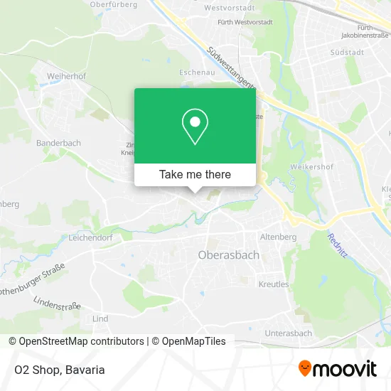 O2 Shop map