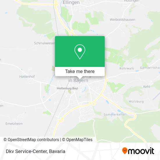 Dkv Service-Center map
