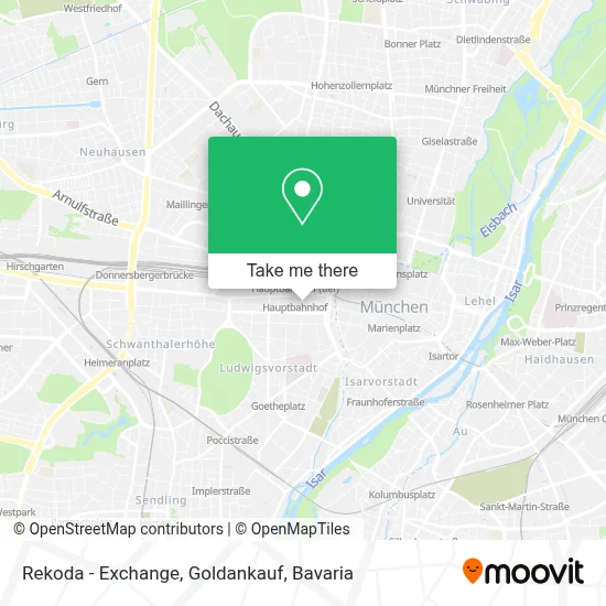 Rekoda - Exchange, Goldankauf map