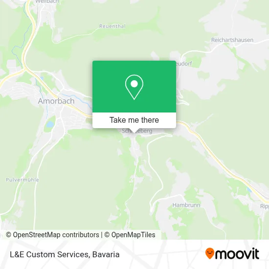 L&E Custom Services map