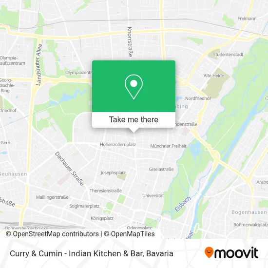 Curry & Cumin - Indian Kitchen & Bar map