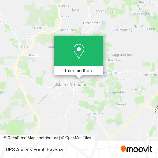 Ups Access Point map
