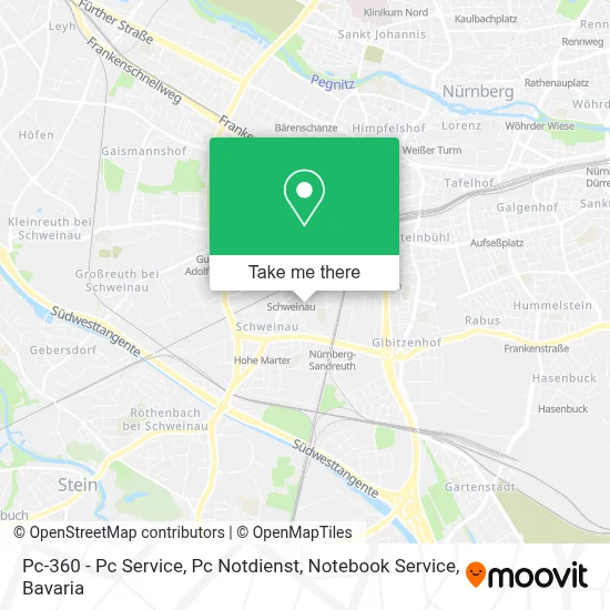 Pc-360 - Pc Service, Pc Notdienst, Notebook Service map