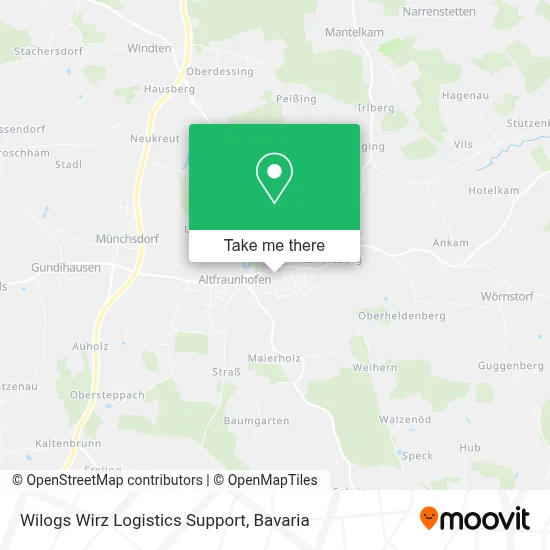 Wilogs Wirz Logistics Support map