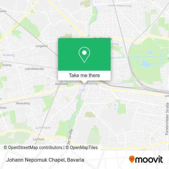 Johann Nepomuk Chapel map