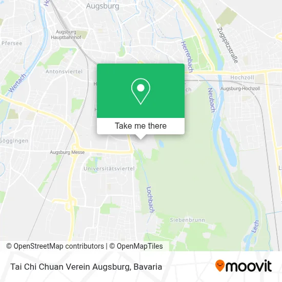 Tai Chi Chuan Verein Augsburg map