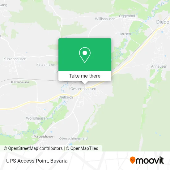 Ups Access Point map
