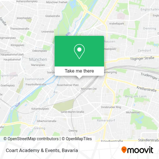 Coart Academy & Events map