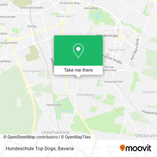 Hundeschule Top Dogs map