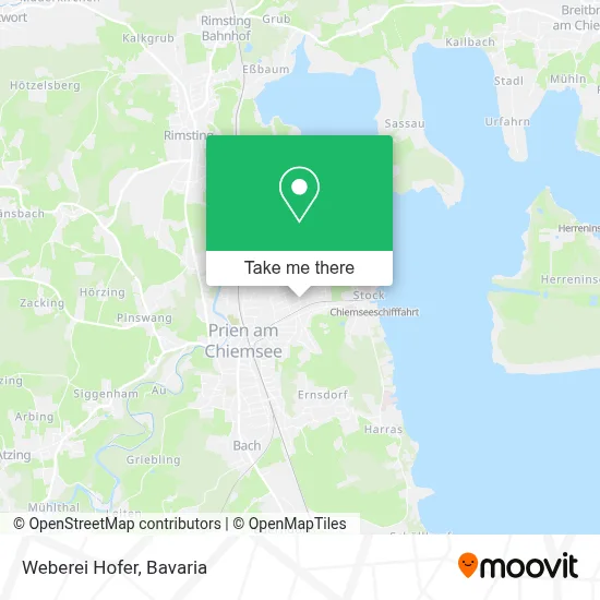 Weberei Hofer map