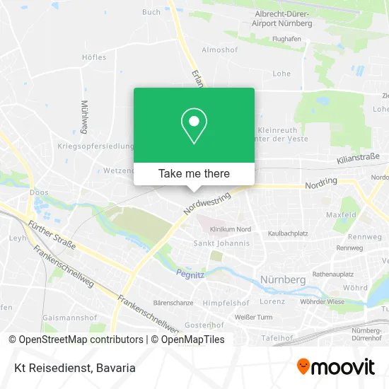 Kt Reisedienst map