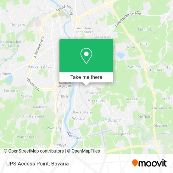Ups Access Point map