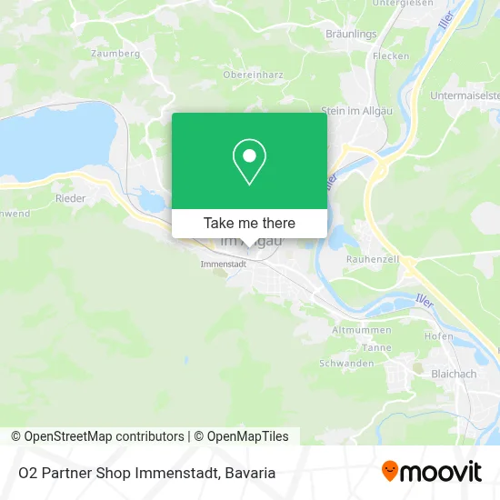 O2 Partner Shop Immenstadt map