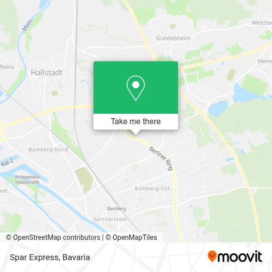 Spar Express map