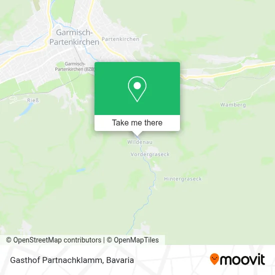 Gasthof Partnachklamm map