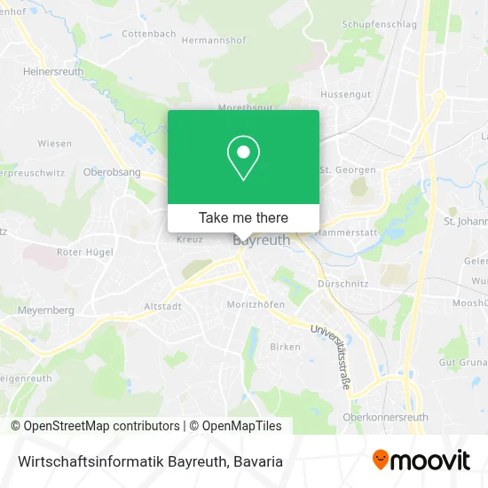 Wirtschaftsinformatik Bayreuth map