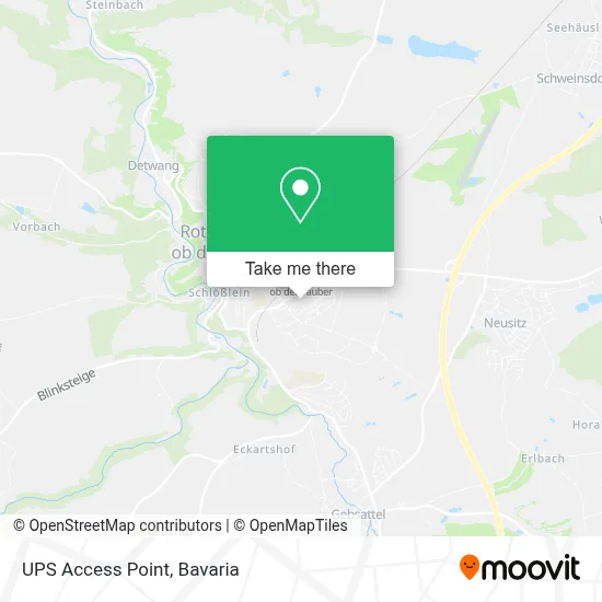 Ups Access Point map