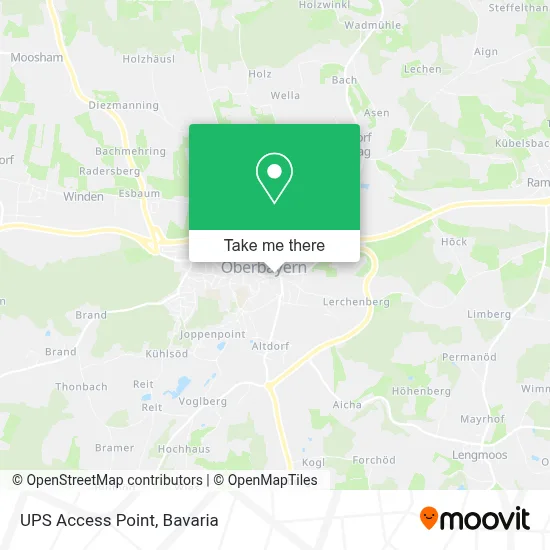 Ups Access Point map