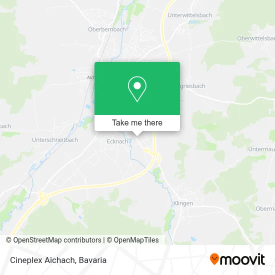 Cineplex Aichach map