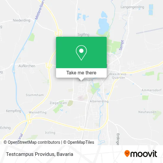 Testcampus Providus map