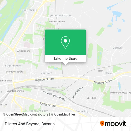 Pilates And Beyond map