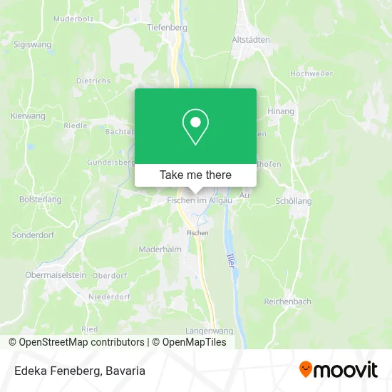 Edeka Feneberg map