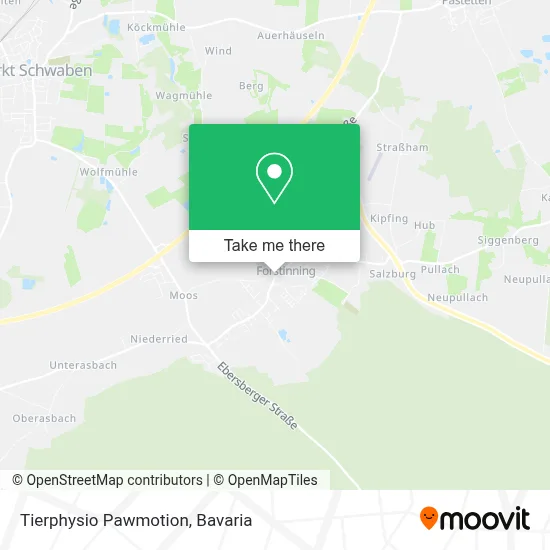 Tierphysio Pawmotion map