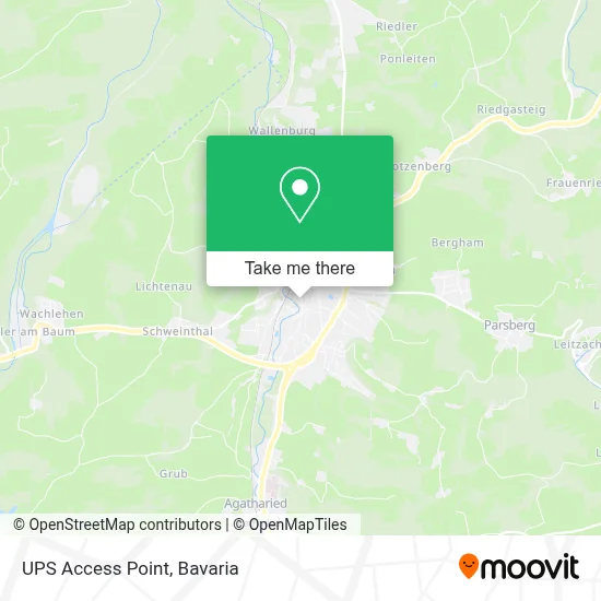 Ups Access Point map