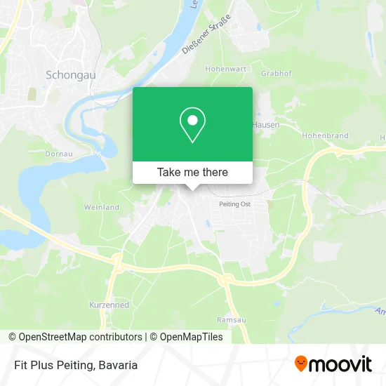 Fit Plus Peiting map