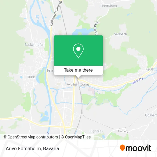 Arivo Forchheim map