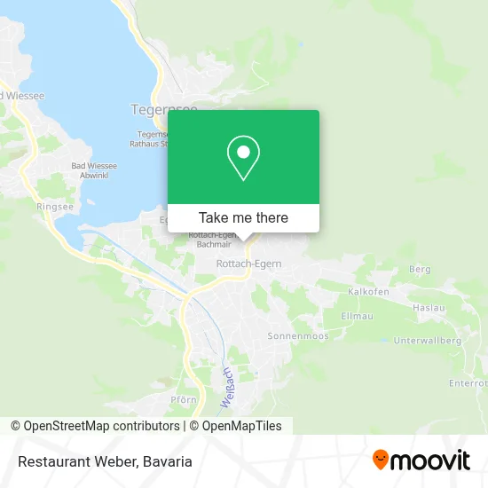 Restaurant Weber map