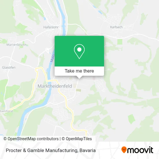 Procter & Gamble Manufacturing map