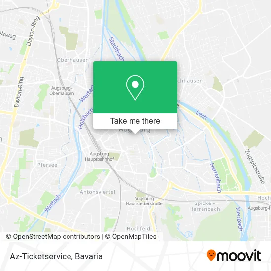 Az-Ticketservice map