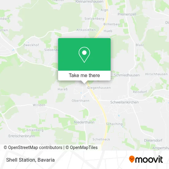 Shell Station map