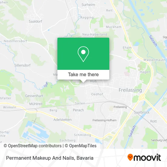 Permanent Makeup And Nails map