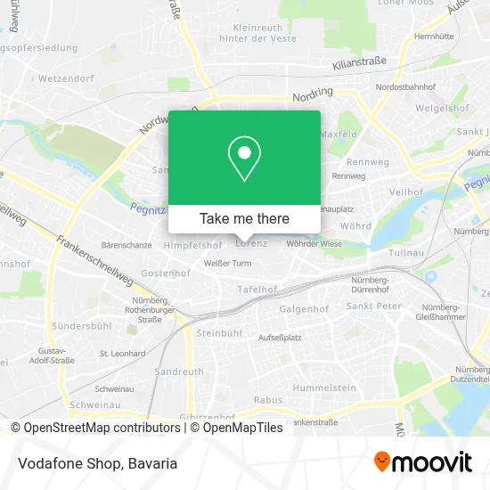 Vodafone Shop map