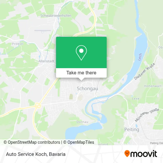 Auto Service Koch map