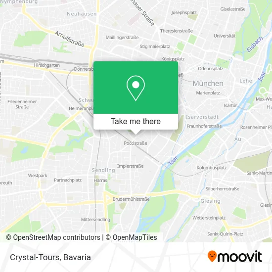 Crystal-Tours map