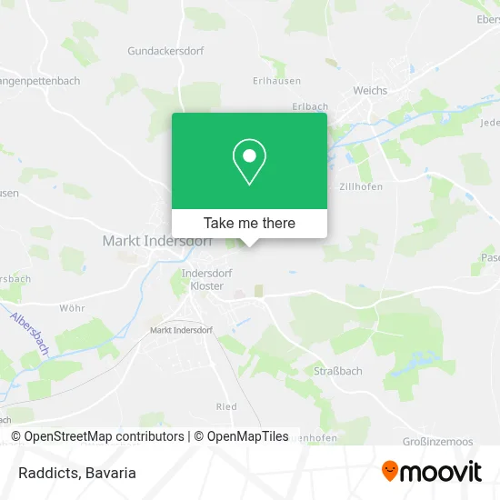 Raddicts map
