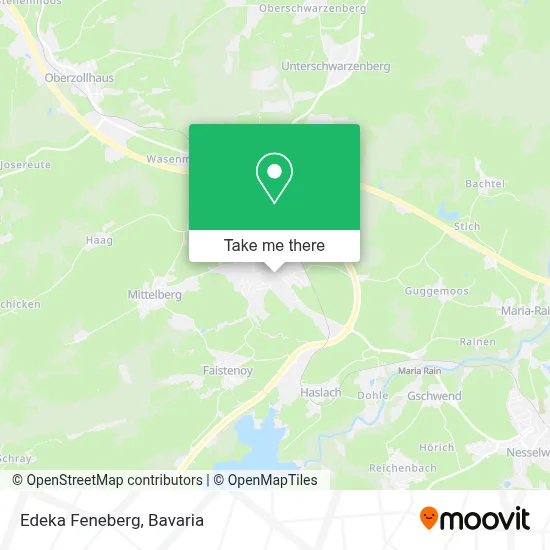 Edeka Feneberg map