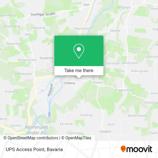 Ups Access Point map