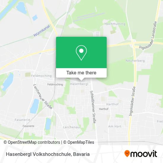 Hasenbergl Volkshochschule map