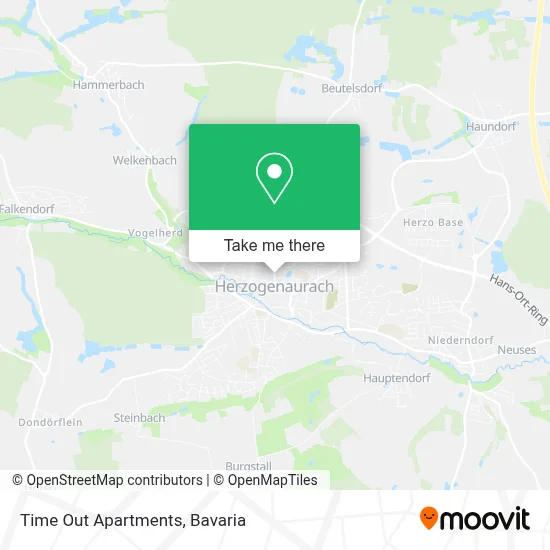Time Out Apartments map