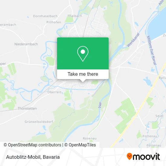 Autoblitz-Mobil map