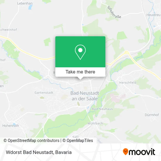 Wdorst Bad Neustadt map
